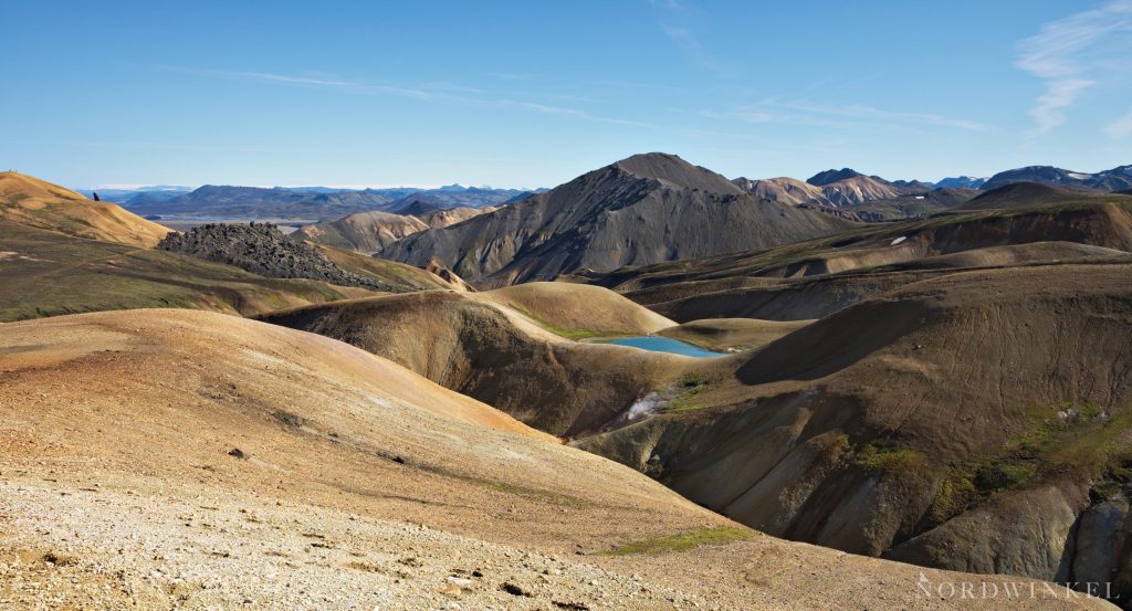 aussicht über die rhyolithberge auf dem Laugavegur