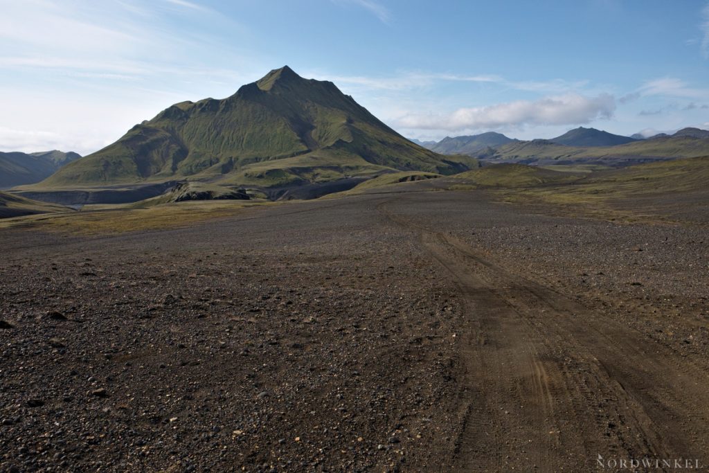 Blick über Geröllfeld
