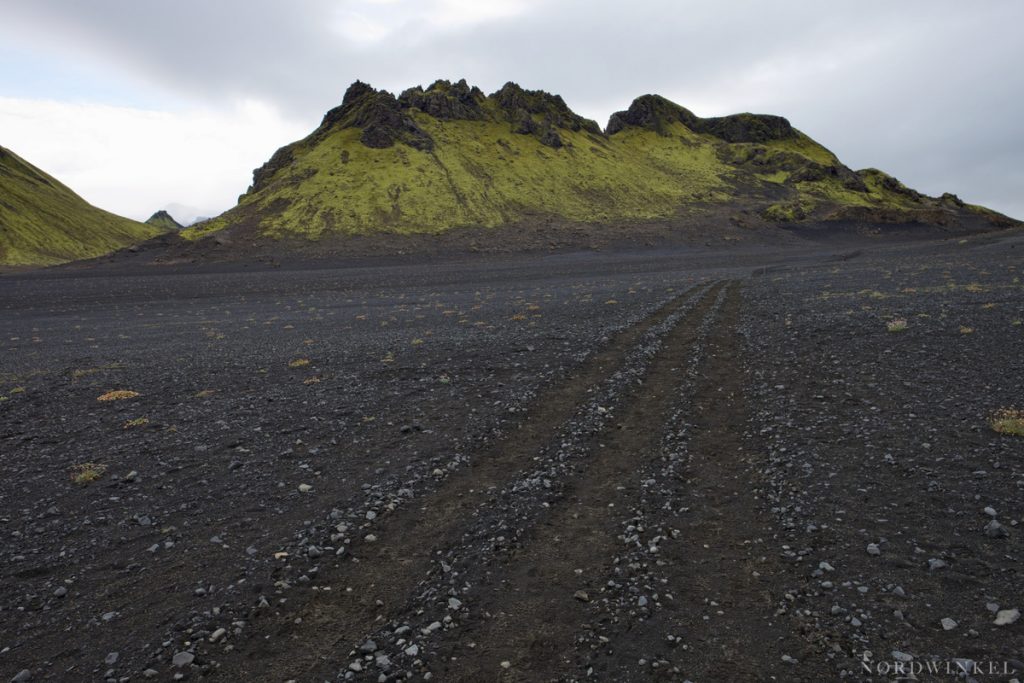 der dreispurige Laugavegur